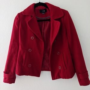 Forever 21 Red Peacoat